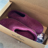 glerups SLIP-ON WITH LEATHER SOLE  - スリッポン ルームシューズ