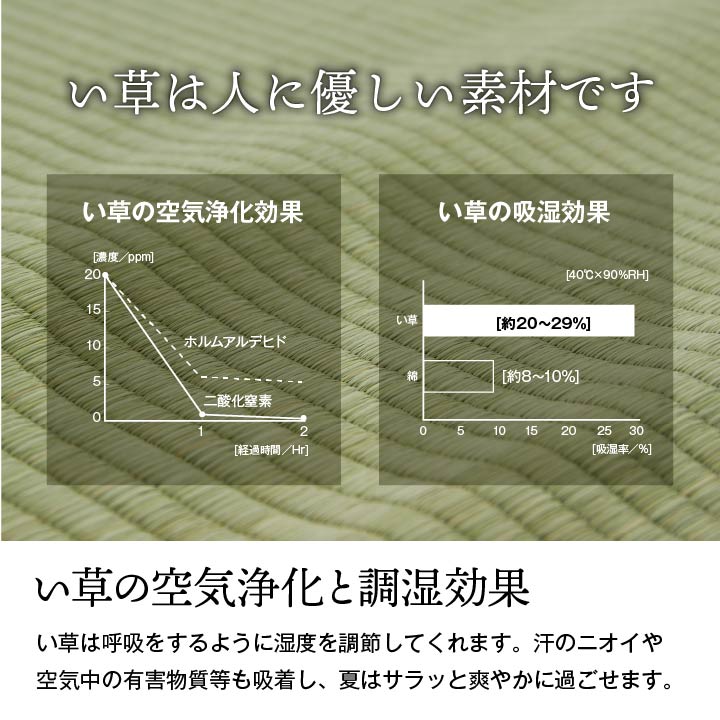 国産い草上敷き 白浜 江戸間サイズ