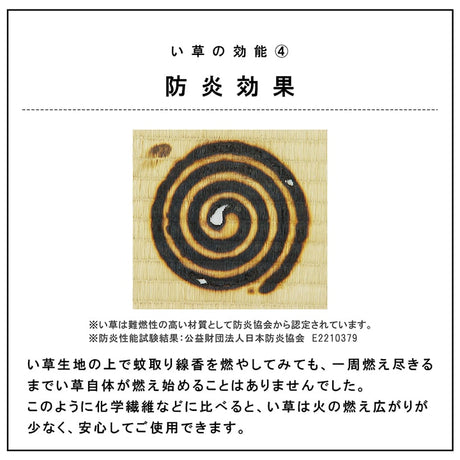 九州産い草の置き畳 フローリングに置くだけで懐かしい畳の香り 厚み約15mmの3層構造