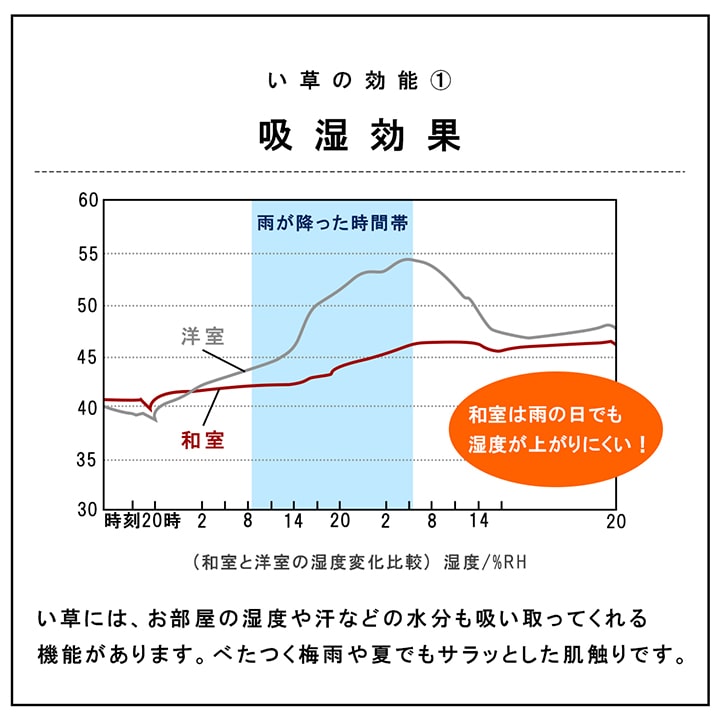 九州産い草の置き畳 フローリングに置くだけで懐かしい畳の香り 厚み約45mmの6層構造