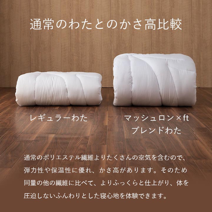 掛け布団・敷き布団・枕のすぐに使える布団3点セット