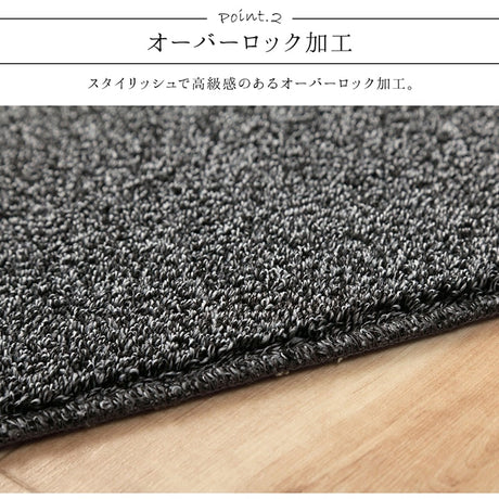 ベーシックカラーのシンプルラグ どんなお部屋にも合わせやすいラグ