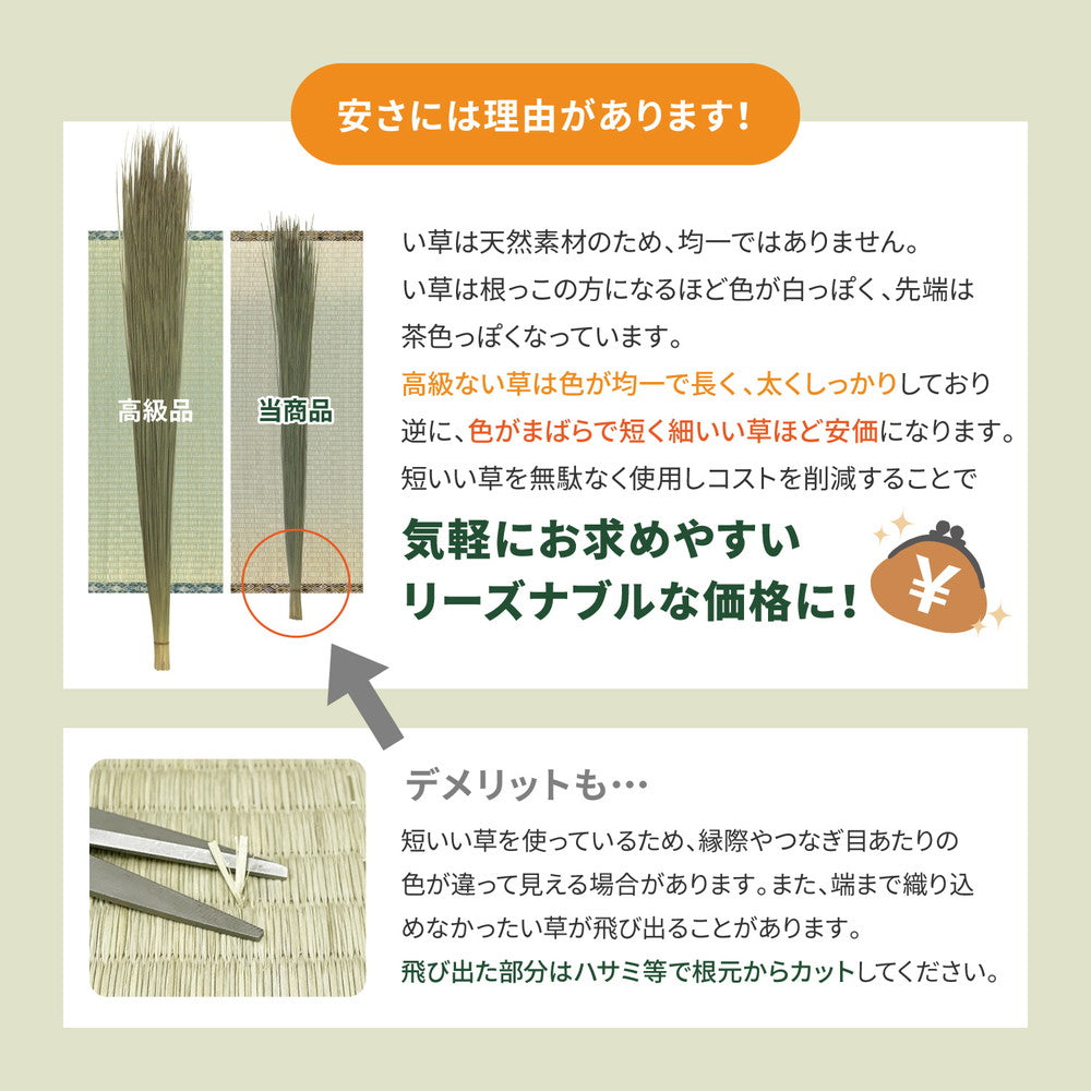 い草上敷き 柳川（やながわ）江戸間サイズ