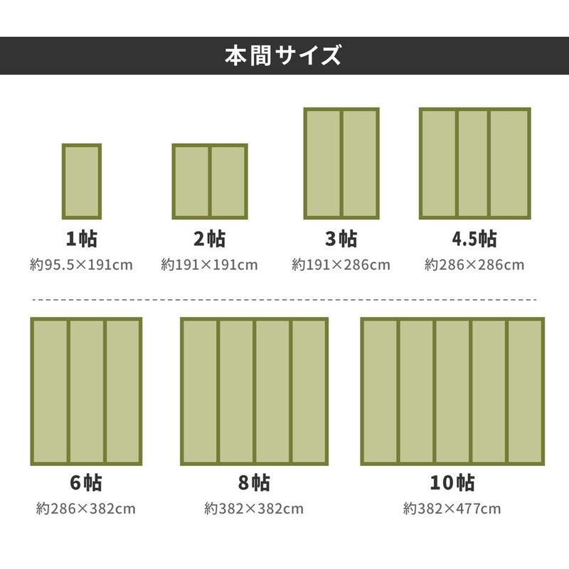 い草上敷き 雅（みやび）本間サイズ