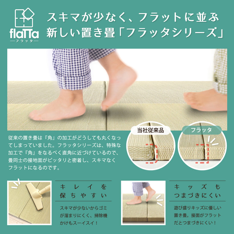 軽くて便利な置き畳 隙間スペースを有効活用 王騎 約65×65×2.5cm