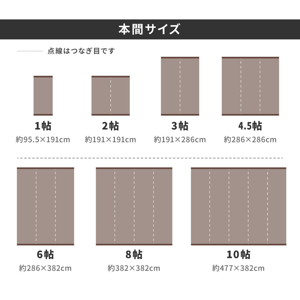 洗えるい草風カーペット ペットとの快適な暮らしやアウトドアにも最適 本間サイズ