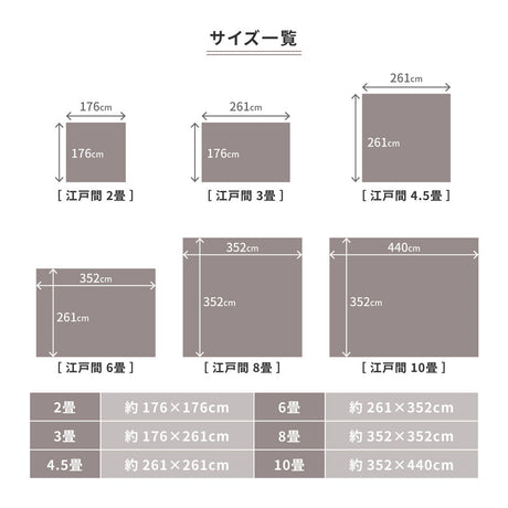 フリーカットできるカーペット 防炎加工で火が点きにくく燃え広がりにくい 江戸間2～10畳