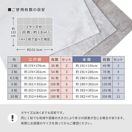 貼ってはがせるフロアタイル 木目調や大理石柄でモノトーンインテリアにぴったり 120枚組