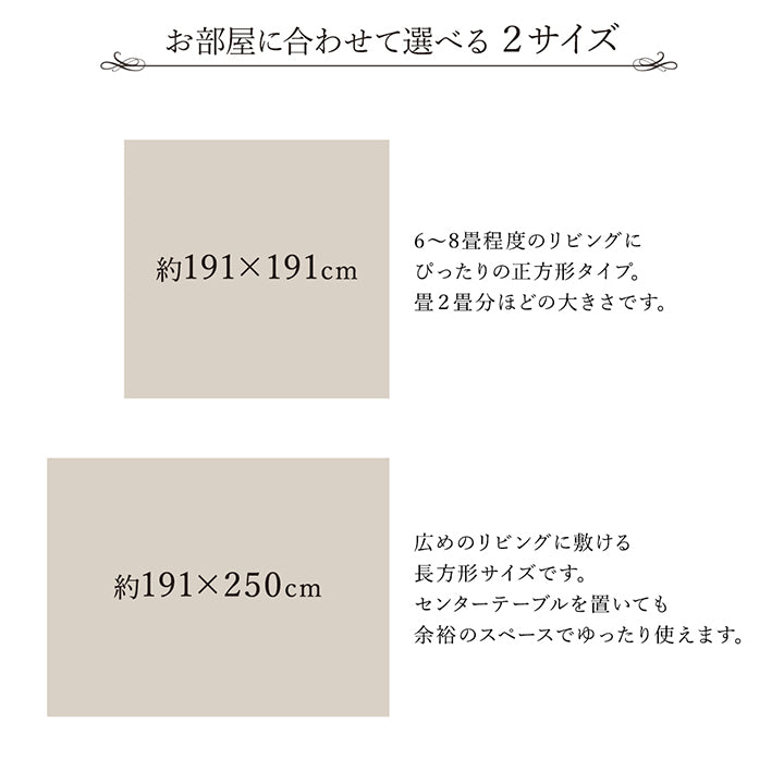 モダンなデザインのい草ラグ 細かい織目が美しくシンプルなデザイン