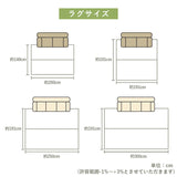 織りで市松柄を表現したシンプルなデザインのい草ラグ