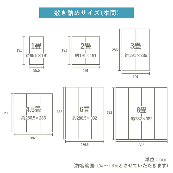 織りで市松柄を表現したシンプルなデザインのい草上敷きカーペット