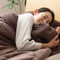 なめらかさ×ふわふわ毛布 うっとりなめらかパフ