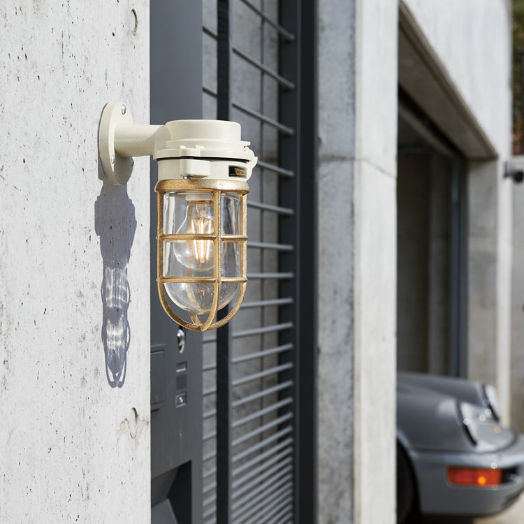 ウォールランプ Navy base-flat top wall lamp - ネイビーベースフラットトップウォールランプ（屋内・屋外兼用）
