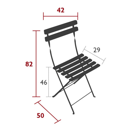 【2脚セット】Fermob Bistro Metal Chair - フェルモブ ビストロメタルチェア ガーデンチェア