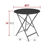 Fermob Bistro Round Table Medium - フェルモブ ビストロ ラウンドテーブル 円形77cm  ガーデンテーブル