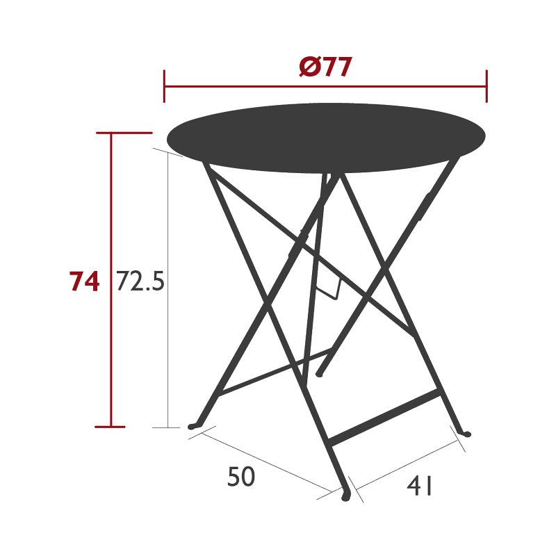 Fermob Bistro Round Table Medium フェルモブ ビストロ ラウンドテーブル 円形 φ77cm – Good  Decors
