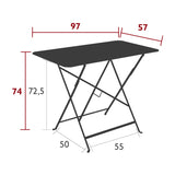 Fermob Bistro Table Small - フェルモブ ビストロ スクエアテーブル 長方形 97×57cm  ガーデンテーブル