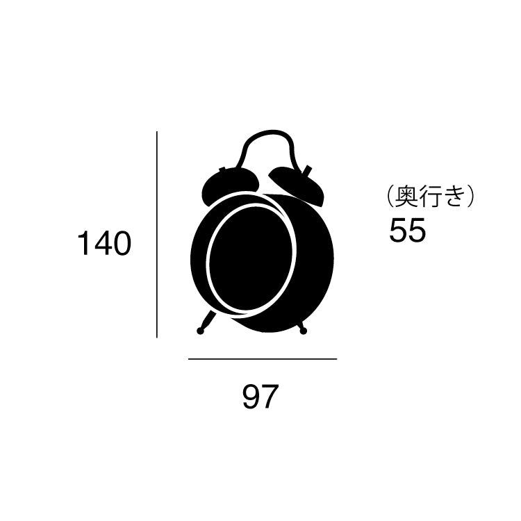 テーブルクロック Charlie Bell Alarm - チャーリーベルアラーム 時計